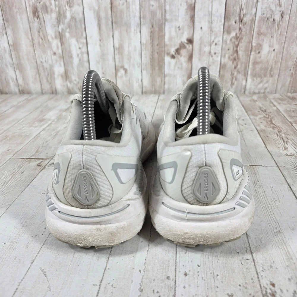 Brooks Adrenaline GTS 23 Womens Running Shoes White Silver 1203811B104 Size 7
